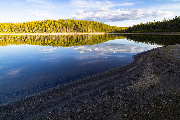 Afternoon reflections on Mary Lake  (4)