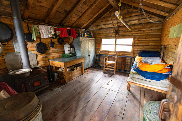 Mary Lake Patrol Cabin: interior