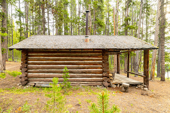 Mary Lake Patrol Cabin: southwest face