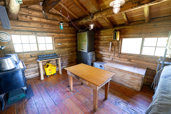 Cache Creek Patrol Cabin: inside views
