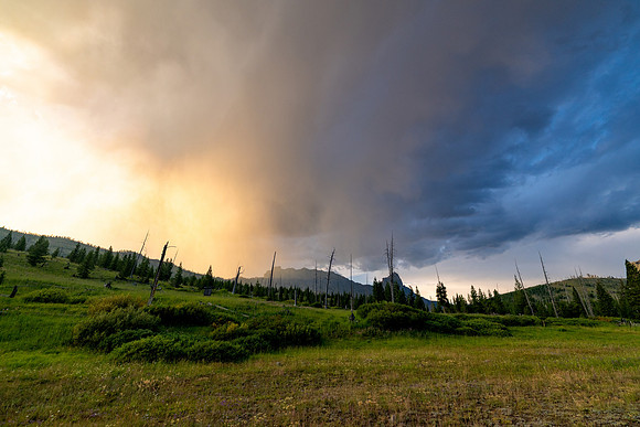Sunset storm over Ampitheater Ridge