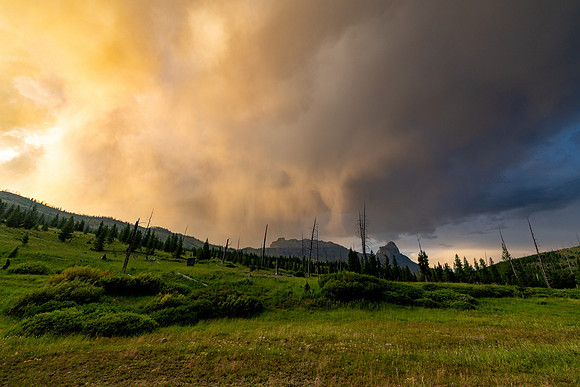 Sunset storm over Ampitheater Ridge (2)