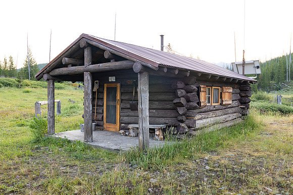 Cache Creek Patrol Cabin: Southwest corner