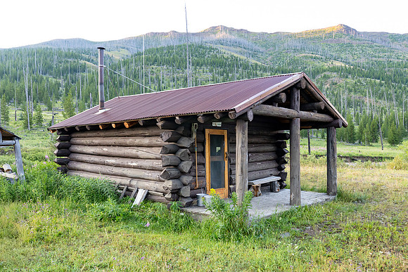 Cache Creek Patrol Cabin: northwest corner