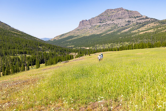 Hikers on the Cache Creek Trail headed towards Republic Pass (2)