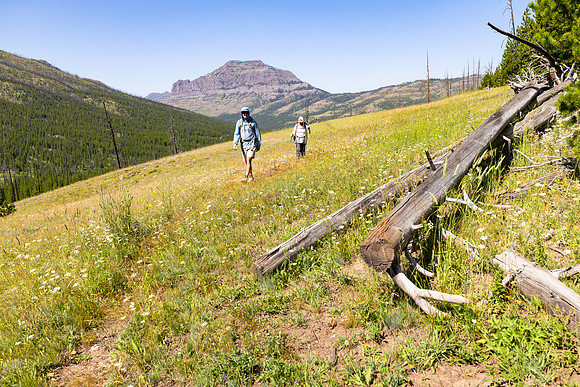 Hikers on the Cache Creek Trail headed towards Republic Pass (4)