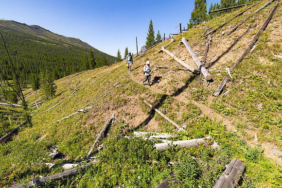 Hikers on the Cache Creek Trail headed towards Republic Pass (3)