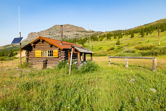 Morning Light on Cache Creek Patrol Cabin