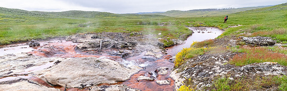 Views along the Mary Mountain Trail: hiking along Violet Creek