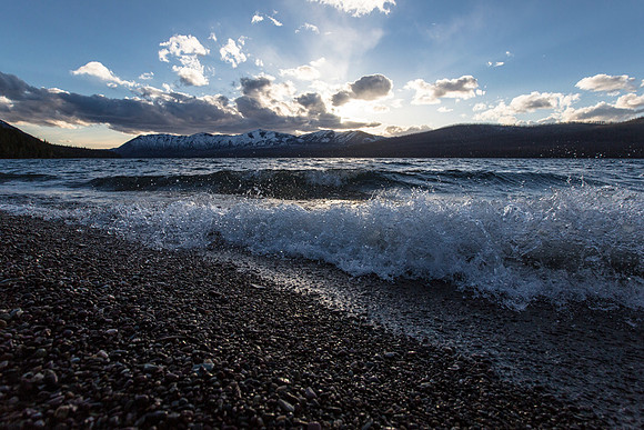 Crashing Waves on Lake McDonald