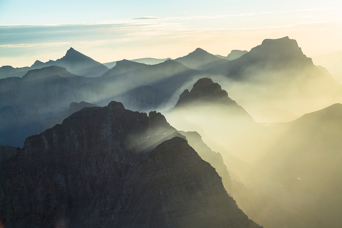 Logan Pass area at Sunrise