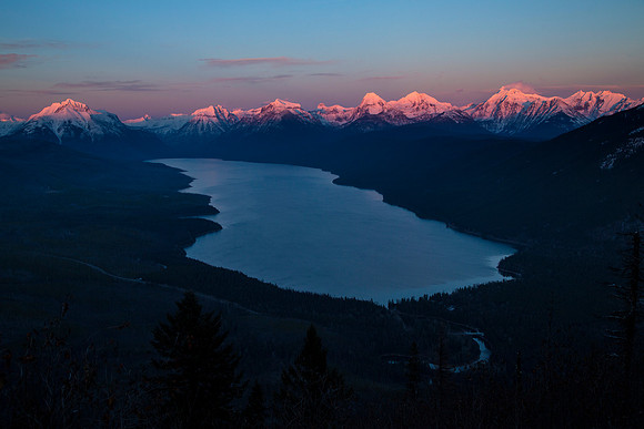 Sunset from Apgar Fire Lookout