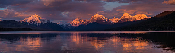 Lake McDonald Sunset Panorama 11.20.15