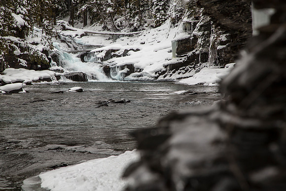 McDonald Creek Falls Around the Corner