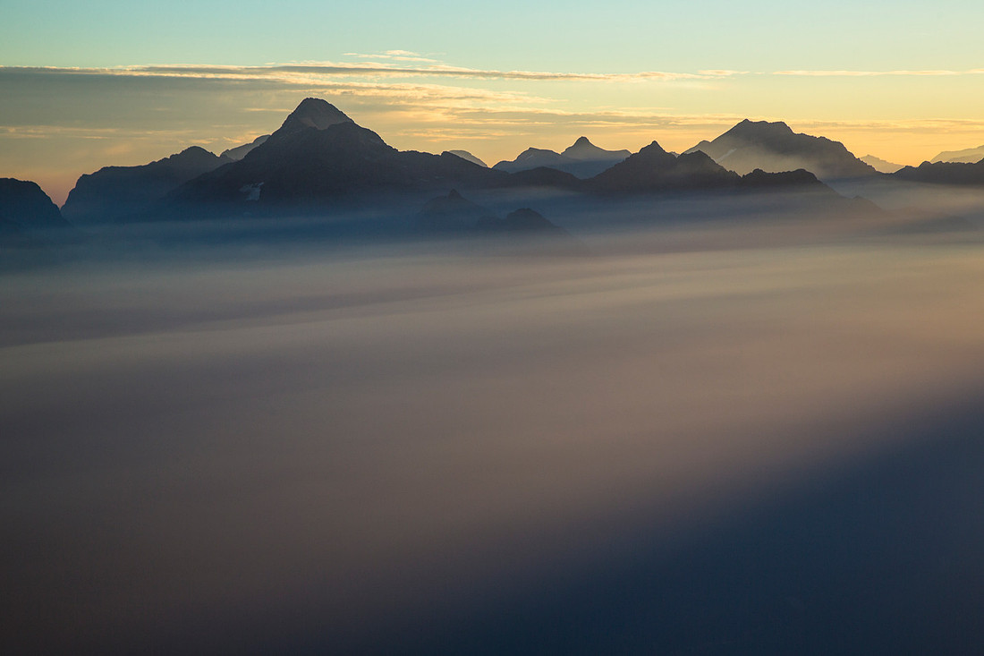 Smoke Filled Valley Sunrise
