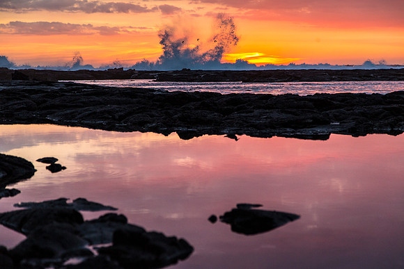 Pu'uhonua O Honaunau Shorebird Sunset