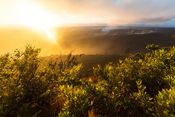 Sunrise at Halema'uma'u