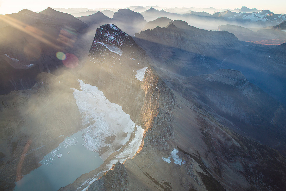 Looking Down on Grinnell Glacier