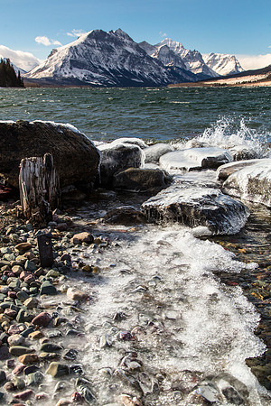 Saint Mary Lake Winter Shore