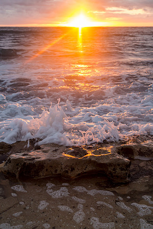 Sunrise at Kapa'a Portrait (2)