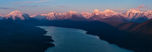 Evening Light over Lake McDonald Valley