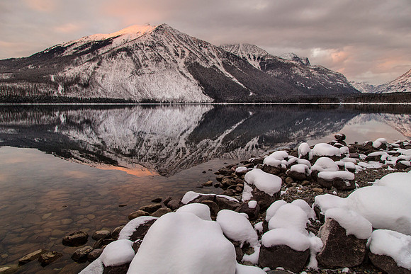 Lake McDonald Lodge Sunset