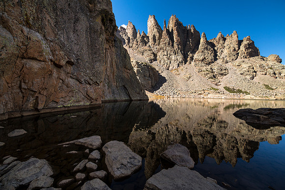 Sky Pond Reflections