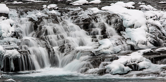 Sacred Dancing Cascades Winter Panorama