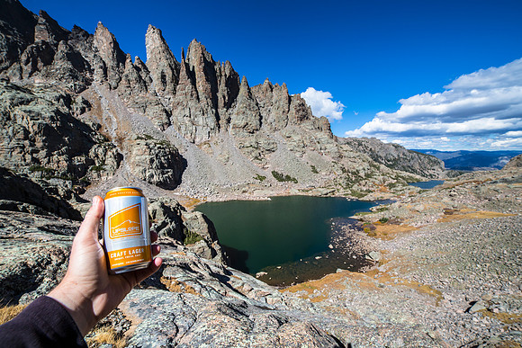 Summit Soda Selfie Sky Pond