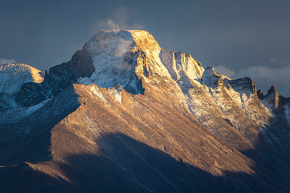 Windy Portrait of Longs Peak