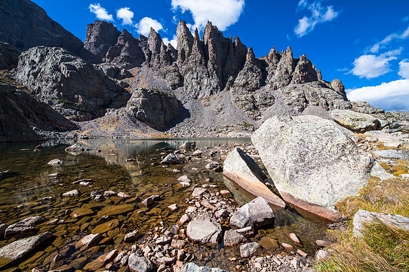 Sky Pond Turtle Head Rock