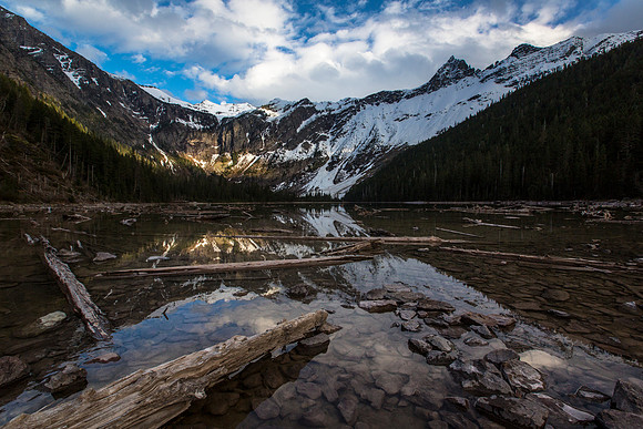 Avalanche Lake Sunset