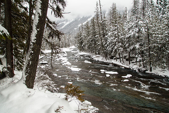 McDonald Creek between McDonald Creek Falls and Sacred Dancing Cascades