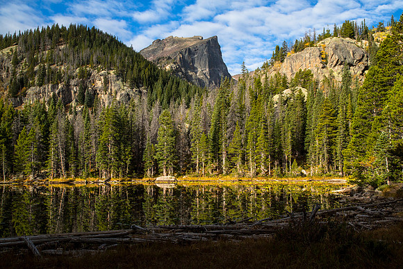 Nymph Lake and Hallett Peak