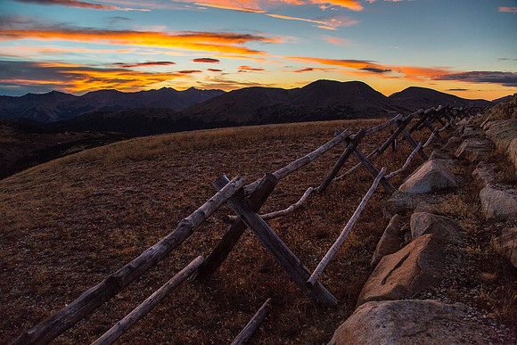 Sunset at Gore Range Overlook