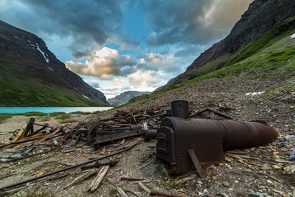 Cracker Mine Equipment Sunset