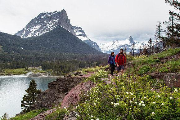 Hiking Baring Falls to St. Mary Falls