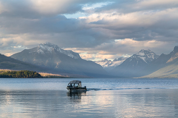 Boat on Lake McDonald 5.28.16 (2)