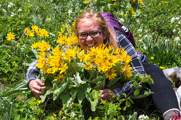 Emily and Flowers