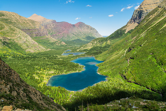 Bullhead Lake From Swiftcurrent Pass Trail