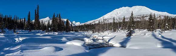 Windy Creek at Wilderness Boundary Panorama