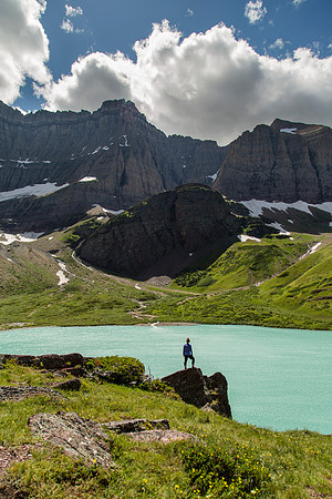 Emily Overlooking Cracker Lake