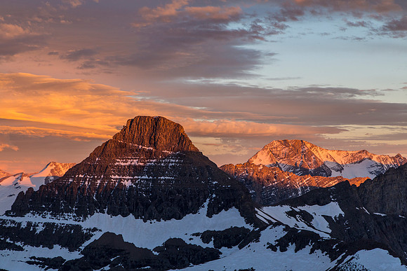 Sunset over Mount Reynolds and Jackson