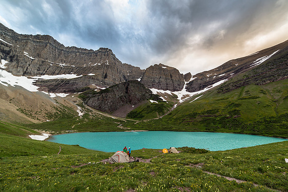 Cracker Lake Campground Sunset