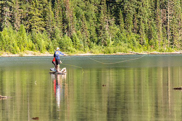 Fly Fishing in Avalanche Lake Zoom