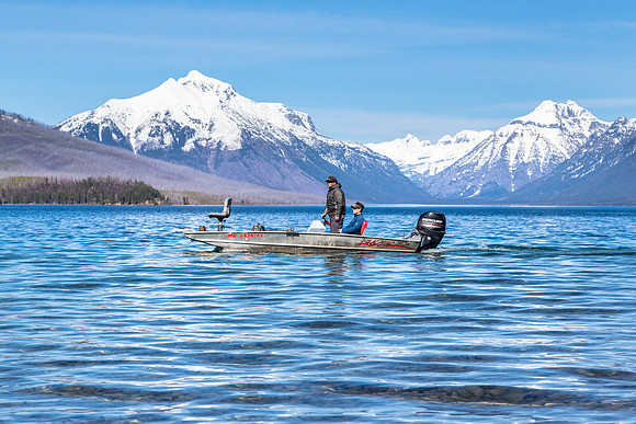 Boating Lake McDonald in the Spring (2)