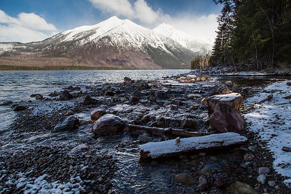 Jackson Creek Entering Lake McDonald