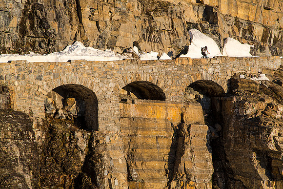 Lina Riding over Triple Arches
