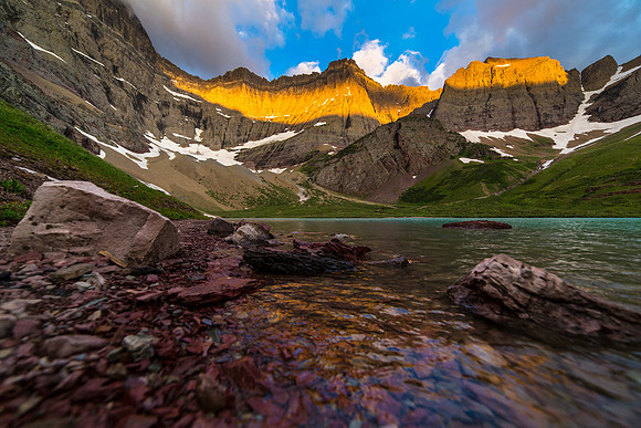 Cracker Lake at Sunrise (2)