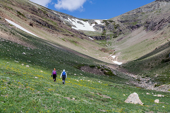 Hikers on Spot Mountain
